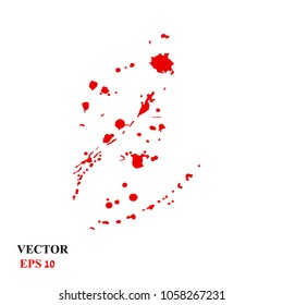 bloodstain. vector illustration