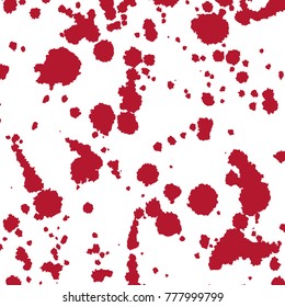 Bloodstains On White Background