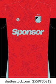 Bloodstone Drift Red Texture Pattern Football Jersey Sublimation Print