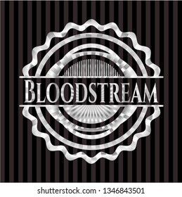 Bloodstream silvery badge or emblem
