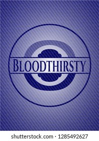 Bloodthirsty denim background