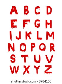 bloody alphabet