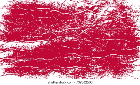 bloody background for a Halloween pattern. red ink smeared. red paint splattered. white scratches. blood grunge texture monochrome. abstract vector illustration.