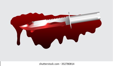 Blood Bloody Knife Stock Illustrations Images Vectors Shutterstock