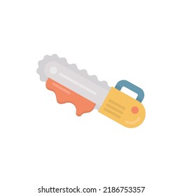 Bloody Cutter Vektor Solid Icon Design Illustration. Halloween-Symbol auf weißem Hintergrund EPS10-Datei