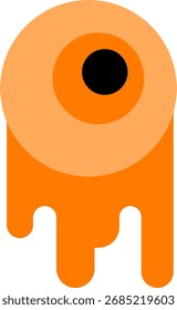olhos sangrentos design minimalista estilo plano