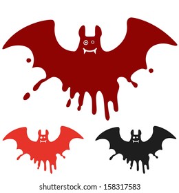 Bloody Halloween bat