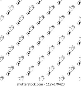 Bloody Hand icon in Pattern style on white background