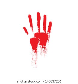 Bloody Hand Vector