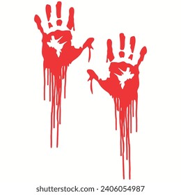 Bloody Hands Horror Zombie, Halloween Stuff, Horror shirt, Vector