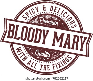 Bloody Mary Cocktail Stamp