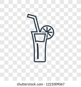 Bloody mary concept vector linear icon isolated on transparent background, Bloody mary concept transparency concept in outline style