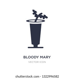 bloody mary icon on white background. Simple element illustration from Drinks concept. bloody mary sign icon symbol design.