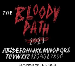 Bloody Path - Horror font - stylized scary font