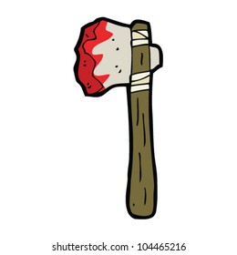bloody stone axe