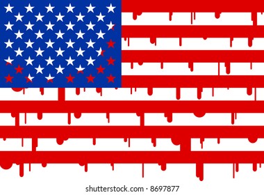 Bandera sangrienta de Estados Unidos