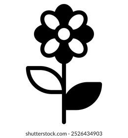 Blütensymbol für Web, App, Infografik usw.