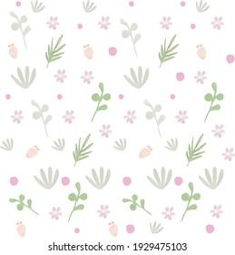 bloom pattern decoration baby illustration