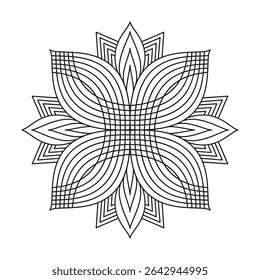 Bloom Radiance Circle Mandala design
