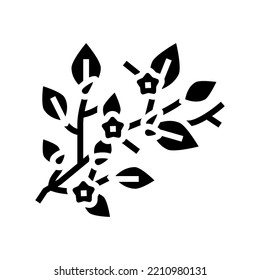 bloom spring glyph icon vector. bloom spring sign. isolated symbol illustration
