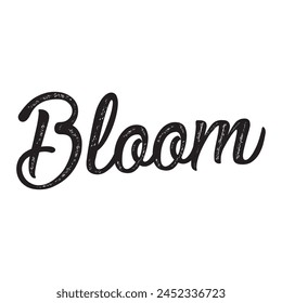 bloom text on white background.