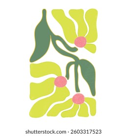 BLOOMING ABSTRACT FLOWER DIGITAL ILLUSTRATION