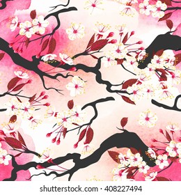 Cerezo en flor sin fisuras