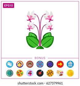 Blooming cyclamen  icon