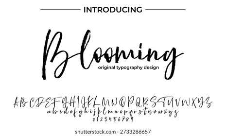 Blooming - Fuente de Script Elegante para Diseño Suave y Tipografía Creativa