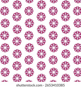 Blooming florals seamless vector pattern