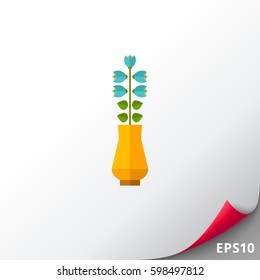 Blooming flower icon