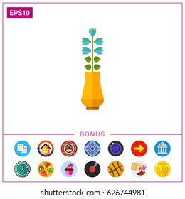Blooming flower icon