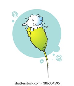 Blooming flower illustration