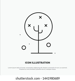 Blooming, Flower, Lotus, Lotus Flower, Nature Line Icon Vector