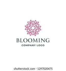 Blooming Flower Symbol, Nature, and Agriculture Logo Icon - Vector