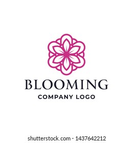 Blooming Flower Symbol, Nature, and Agriculture Logo Icon Vector