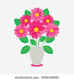 Blooming flowers among the green grass