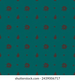 Blooming flowers with petals, blossom and flourishing composition for decor or textile. Floral ornament and motif design. Seamless pattern, wallpaper print or background. Vector in flat style