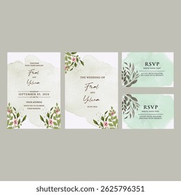 Blooming into Forever — A soft watercolor floral invitation that captures the essence of love, nature, and the journey of two souls becoming one.

