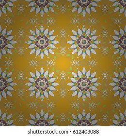 Blooming jungle. Motley vector illustration. Seamless exotic pattern with many tropical flowers.