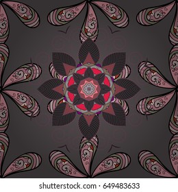Blooming jungle. Motley vector illustration. Seamless exotic pattern with many tropical flowers.