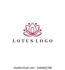 Lotus Flower Logo Stock Vector (Royalty Free) 350857757 | Shutterstock