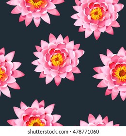 Blooming lotus seamless