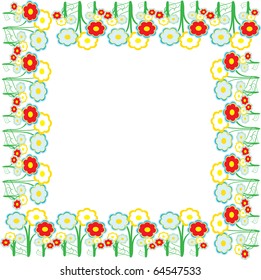Blooming meadow grass