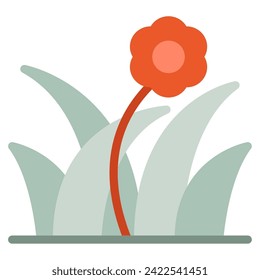 Blooming Meadow Icon Spring, para uiux, web, app, infografía, etc