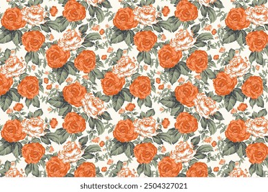 Patrón sin costuras de pradera de verano floreciente. Fondo de planta para ropa, Fondo de pantalla y estampados. Hay muchas flores en el campo. Millefleurs estilo Liberty. Diseño de flores de moda.