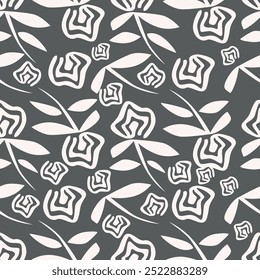 Blooming midsummer meadow seamless pattern. Plant background for fashion, wallpaper, print. Many different flowers in the field. Millefleurs style liberty