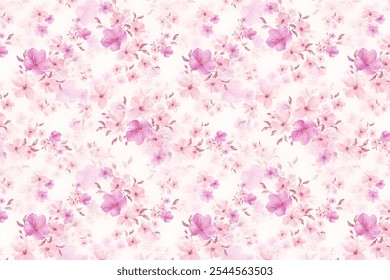 Blooming midsummer meadow seamless pattern. Plant background for fashion