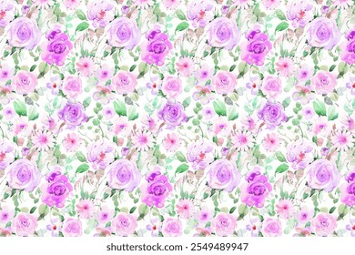 Blooming midsummer meadow seamless pattern. Plant background for fashion, wallpapers, print. 