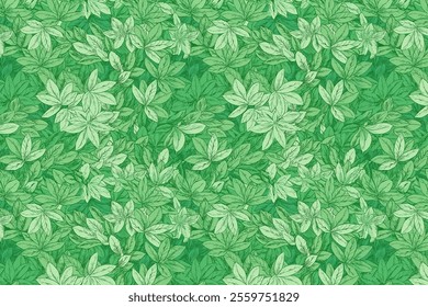 Blooming in a Natural  beautiful  seamless pattern , 